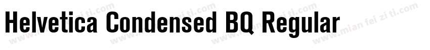 Helvetica Condensed BQ Regular字体转换